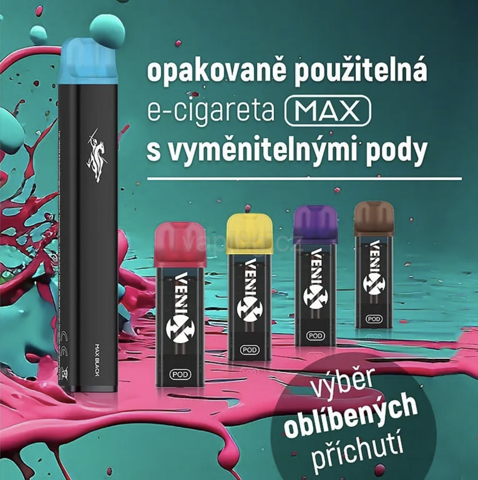 Venix MAX Blue Starter Kit - Blue Raspberry X (modrá malina)- 20mg