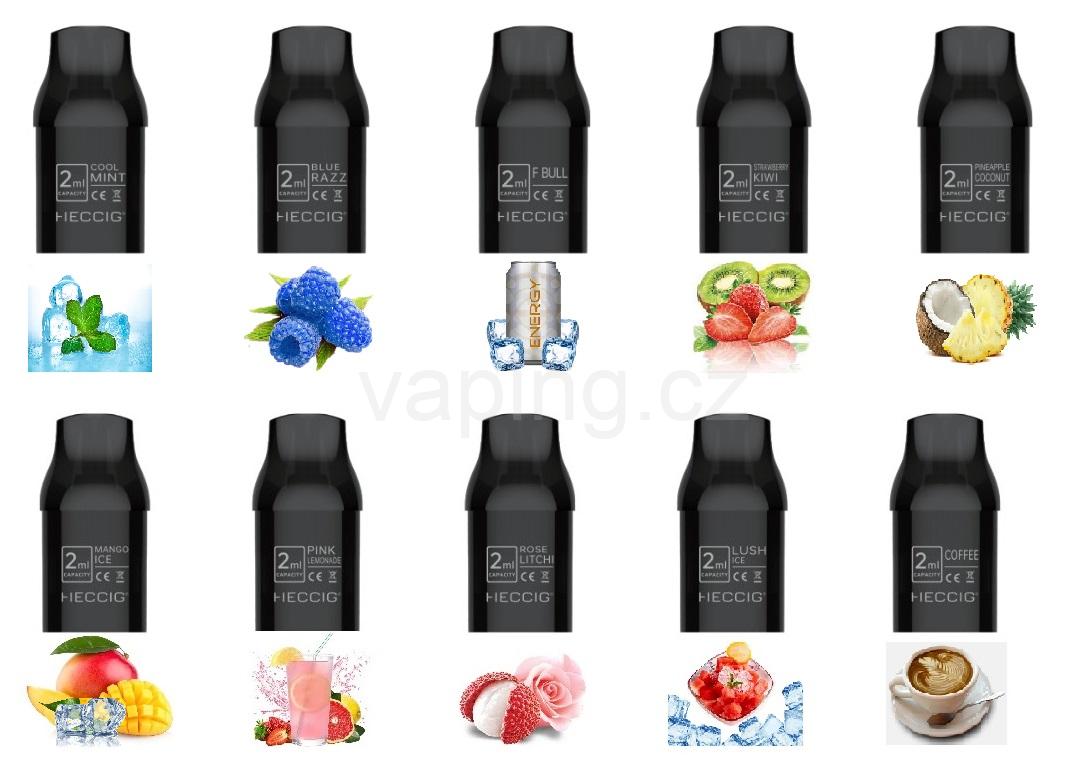 Heccig NUTRISTICK DV2 2x cartridge - STRAWBERRY KIWI (jahoda a kiwi) 15mg 