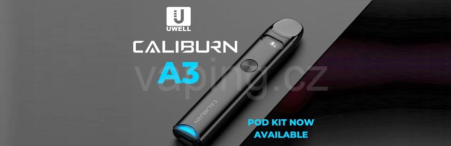 Uwell e-cigareta Caliburn A3 (černá) 520mAh