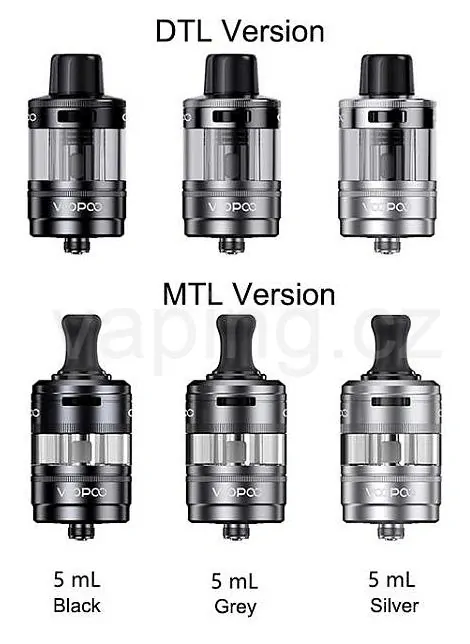 VooPoo PnP-X Pod Tank DTL (PnP X) Black 5ml
