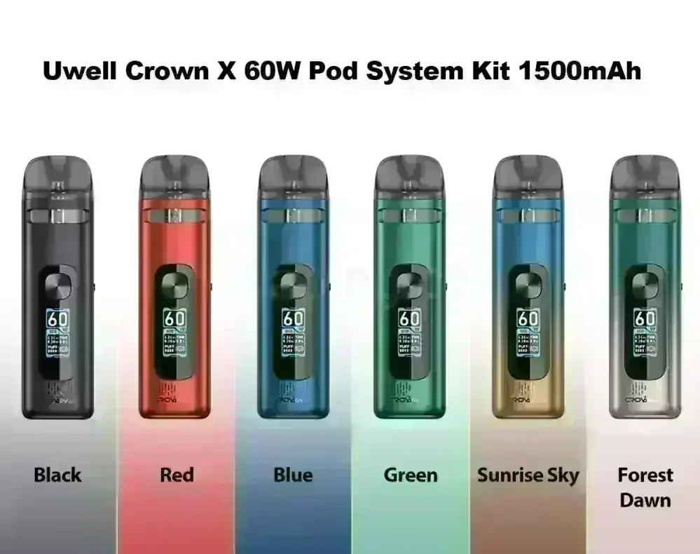 Uwell CROWN X pod systém set (Black) 1500mAh