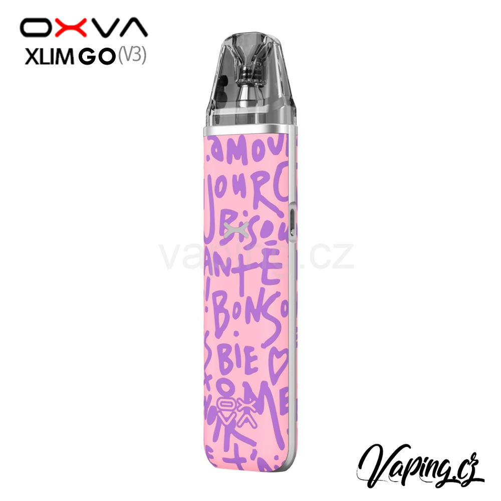 E-cigareta OXVA Xlim GO Graffiti Pink (grafity růžová) 1000mAh