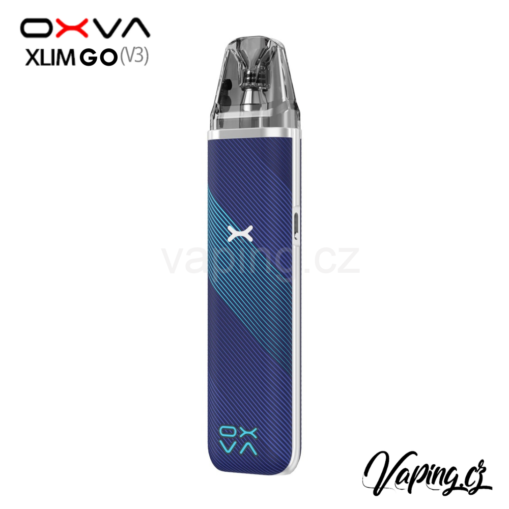 E-cigareta OXVA Xlim GO Striped Blue (pruhovaná modrá) 1000mAh