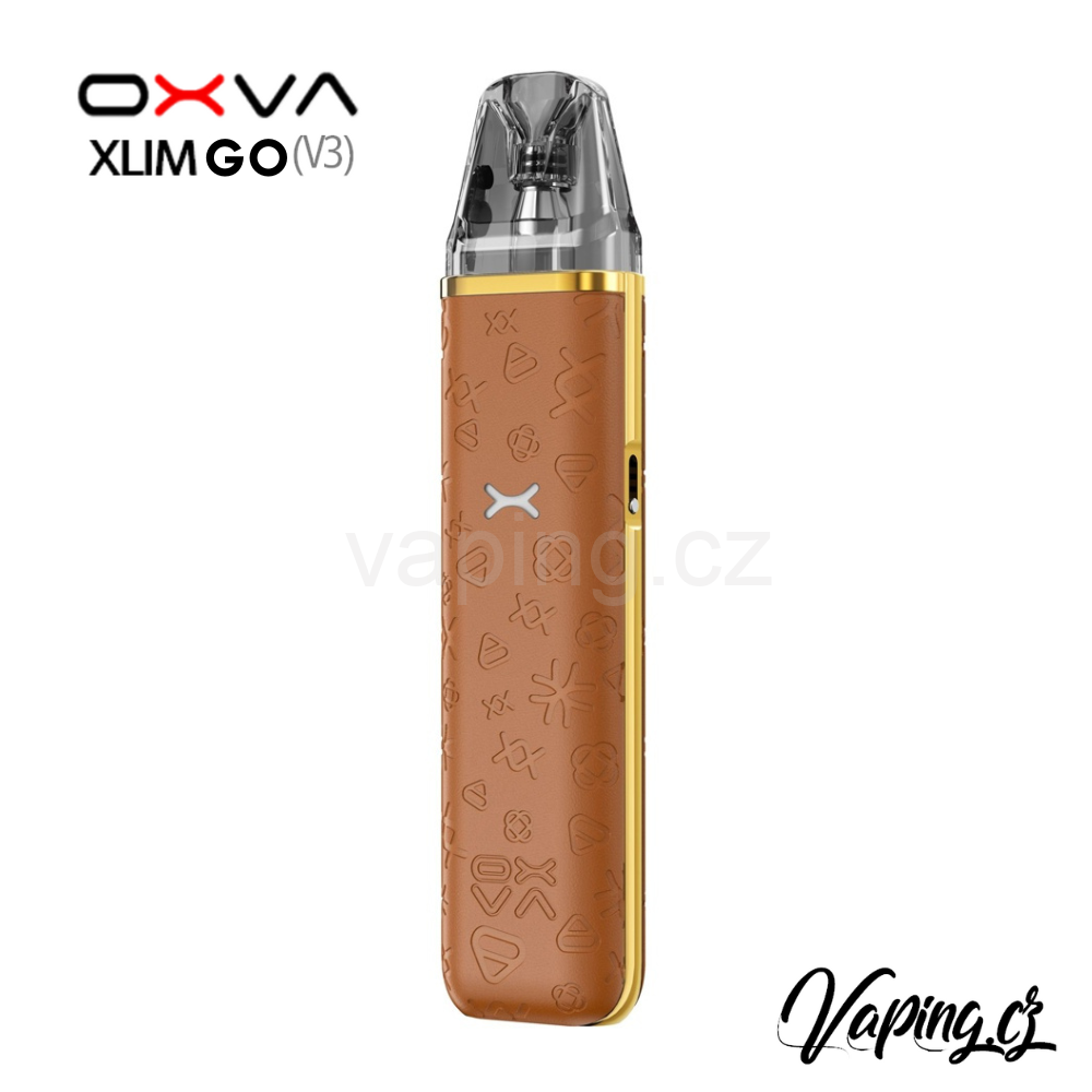 E-cigareta OXVA Xlim GO Luxury Brown (luxusní hnědá) 1000mAh