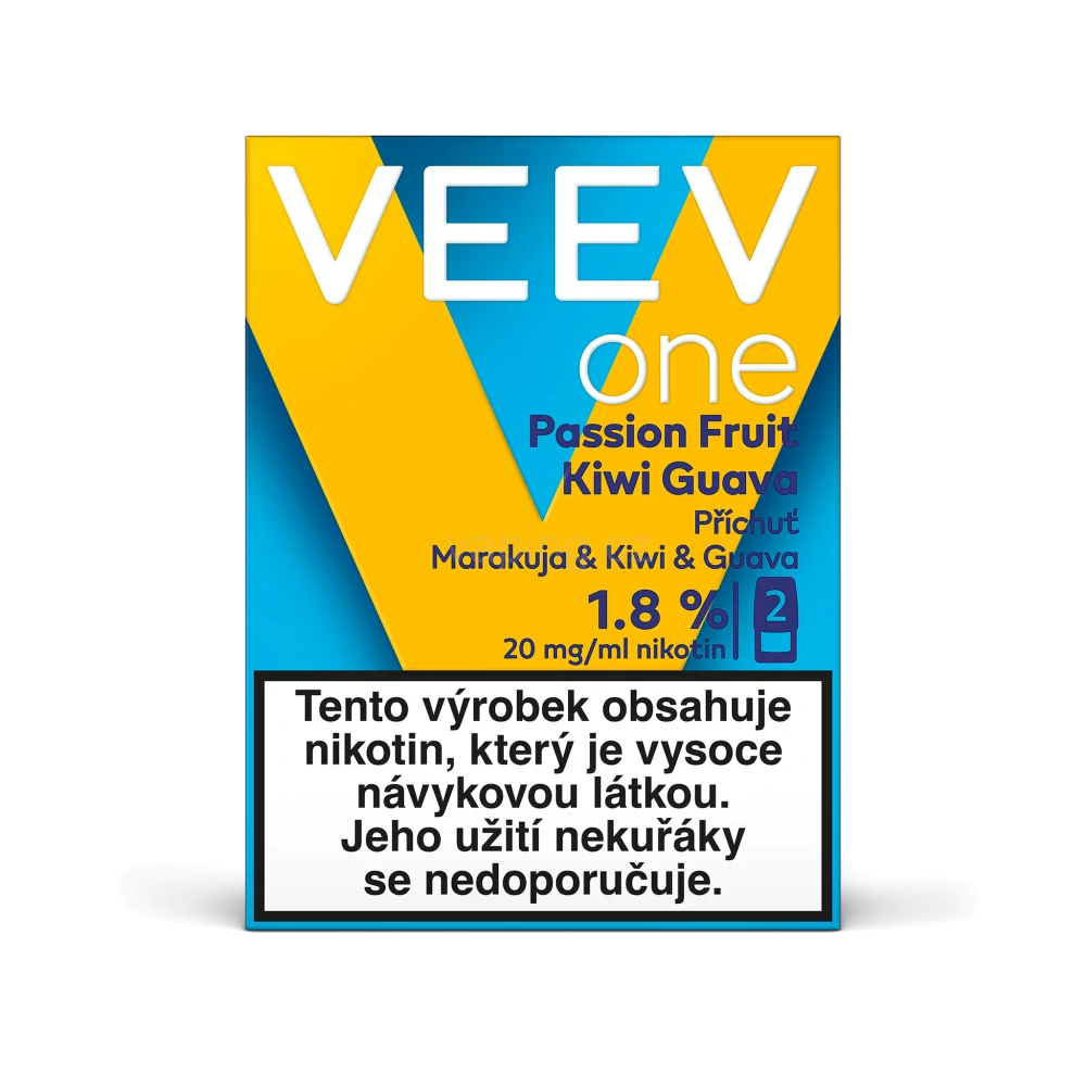 VEEV ONE náplně Passion Fruit Kiwi Guava 20mg - 2ks