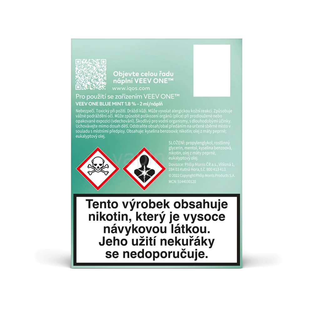 VEEV ONE náplně Blue Mint 20mg - 2ks