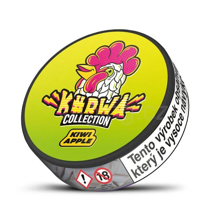 Kurwa nikotinové sáčky - KIWI APPLE (kiwi a jablko) strong edition 15mg/g