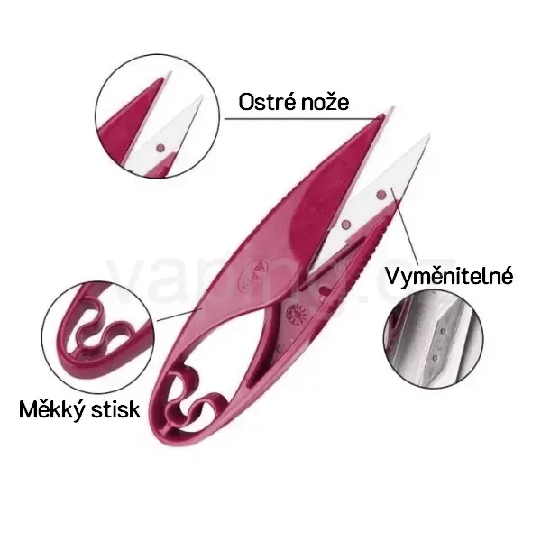 PIN HQ 1455 - Víceůčelový řezcí nůž (červená)
