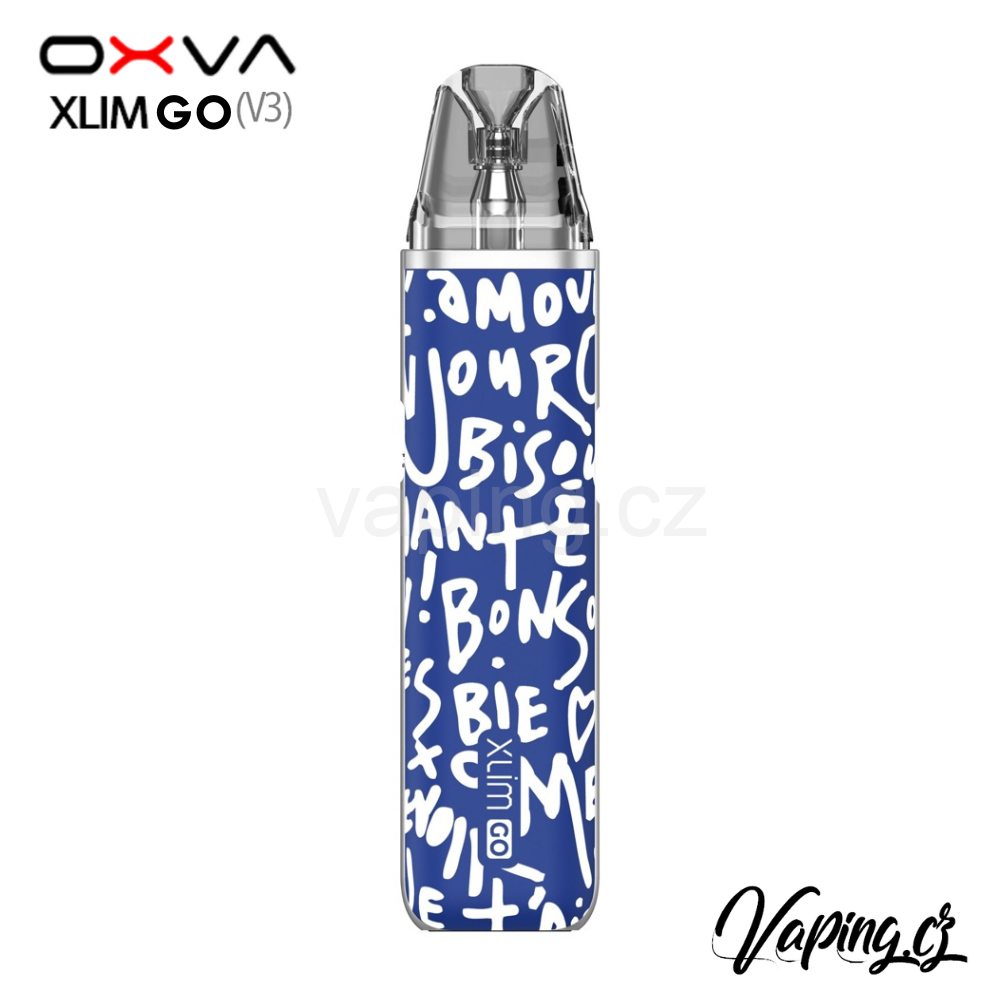 E-cigareta OXVA Xlim GO Graffiti Blue (grafity modrá) 1000mAh