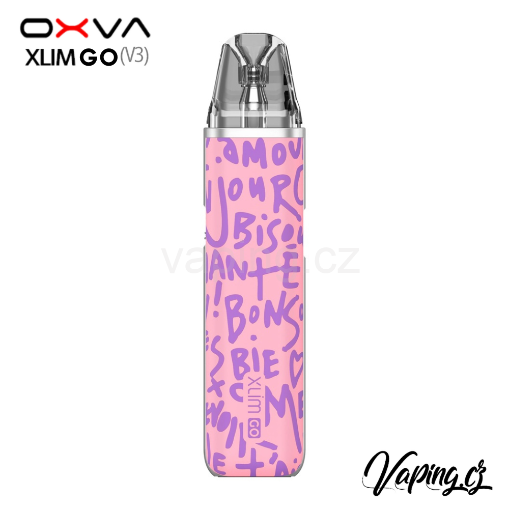 E-cigareta OXVA Xlim GO Graffiti Pink (grafity růžová) 1000mAh