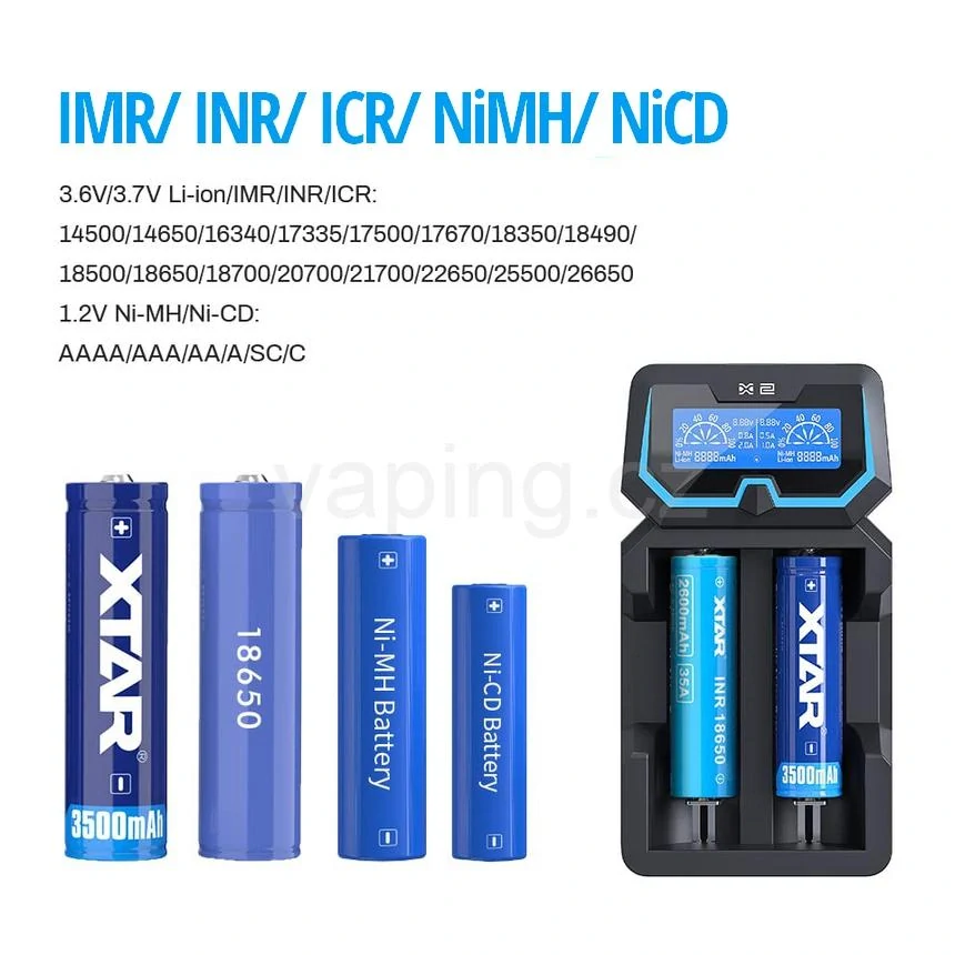 XTAR X2 univerzální nabíječka (2 sloty)