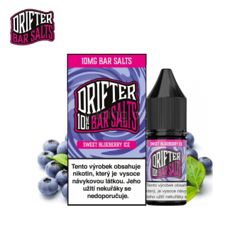 Liquid Drifter Bar Salts - SWEET BLUEBERRY ICE 10mg (sladká ledová borůka) 10ml