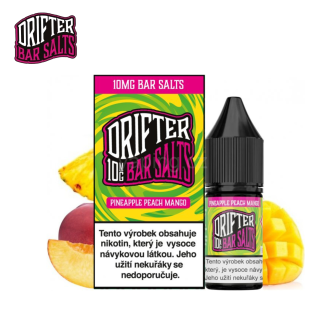 Liquid Drifter Bar Salts - PINEAPPLE PEACH MANGO 10mg (mix ananasu, broskve a manga) 10ml