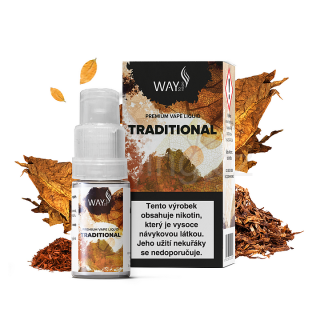 Way to Vape e-liquid TRADITIONAL (tradiční tabák) 10ml/6mg