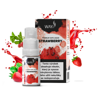 Way to Vape e-liquid STRAWBERRY (jahoda) 10ml/18mg