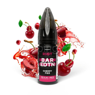 E-liquid Salt RIOT BAR EDTN s příchutí CHERRY FIZZ 10ml (šumivé třešně) 20mg