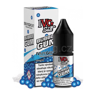 E-liquid Salt IVG s příchutí BUBBLE GUM 10ml (šťavnatá žvýkačka) 10mg