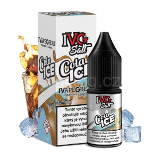 E-liquid Salt IVG s příchutí COLA ICE 10ml (chladivá kola) 10mg