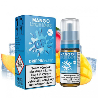 Drippin Party Salt e-liquid - MANGO LYCHIOUS 10ml (chladivé mango a liči) 20mg