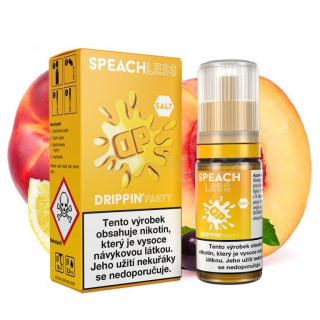 Drippin Party Salt e-liquid - SPEACHLESS 10ml (broskvová limonáda) 10mg