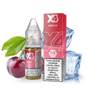 X4 Salt e-liquid - CHERRY ICE 10ml (ledová třešeň) 20mg