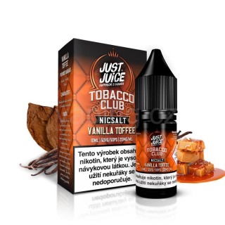 Just Juice Tobacco Club - VANILLA TOFFEE 10ml (tabák, vanilka a karamel) 11mg