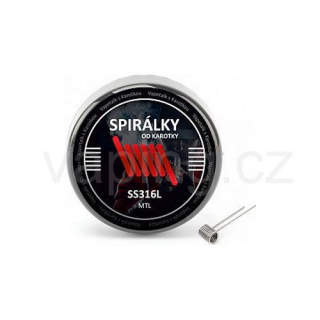 Spirálky od Karotky SS316L MTL (10ks) 1,0ohm