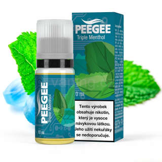 PeeGee - Triple Menthol 10ml (silný mentol) 6mg