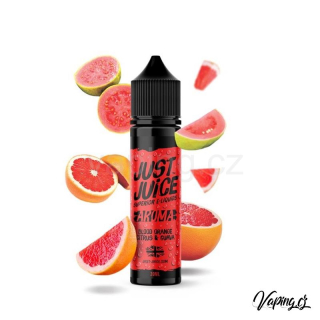 Just Juice aroma BLOOD ORANGE, CITRUS & GUAVA (červený pomeranč, citrusová kůra a kvajáva) 60/10ml