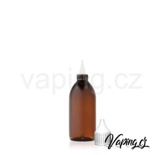 Lahvička s uzávěrem a kapátkem (50ml) tmavá