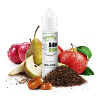 Aroma Adams vape APPLE PEAR TOBACCO (šťavnatá jablka v karamelu s tabákem) 60/10ml
