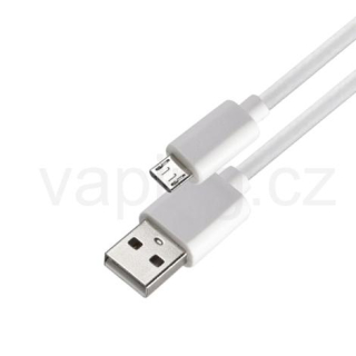 USB-Micro kabel nabíjecí (cca 35cm) bílý