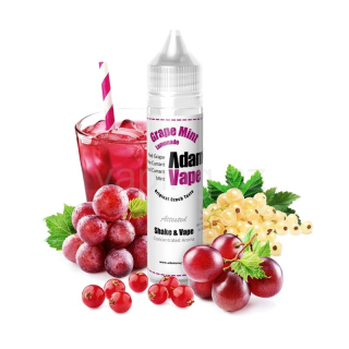 Aroma Adams vape GRAPE MINT LEMONADE (osvěžující mix hroznového vína, rybízu a máty) 60/10ml