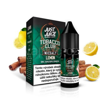 Just Juice Tobacco Club - LEMON 10ml (tabák a citrón) 20mg