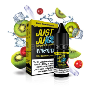 Just Juice Salt - KIWI & CRANBERRY ICE 10ml (ledové kiwi a brusinka) 20mg