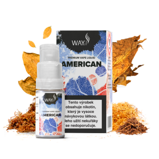 Way to Vape e-liquid AMERICAN (americký tabák) 10ml/12mg