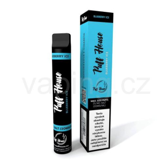 Jednorázová e-cigareta Puff House BLUEBERRY ICE (16,9mg)