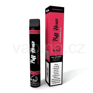 Jednorázová e-cigareta Puff House STRAWBERRY ICE (16,9mg)