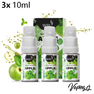 Way to Vape e-liquid APPLE (jablko) 3x10ml/3mg