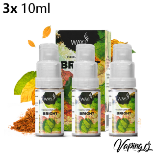 Way to Vape e-liquid BRIGHT (jemný tabák) 3x10ml/0mg