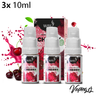 Way to Vape e-liquid CHERRY (třešeň) 3x10ml/0mg