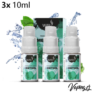 Way to Vape e-liquid MENTHOL (mentol) 3x10ml/0mg
