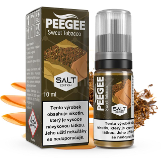 PeeGee SALT - SWEET TOBACCO 10ml (sladký tabák) 10mg
