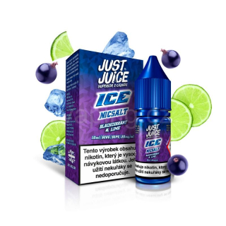 Just Juice ICE Salt - BLACKCURRANT & LIME 20mg (černý rybíz, limetka a cooláda) 10ml