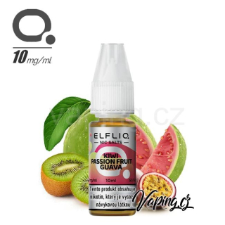 ELFLIQ Salt KIWI PASSION FRUIT GUAVA 10mg (kiwi, marakuja a kvajáva) 10ml