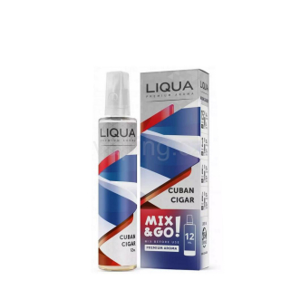 LIQUA aroma MIX&GO příchuť CUBAN CIGAR (doutníkový tabák) 10ml