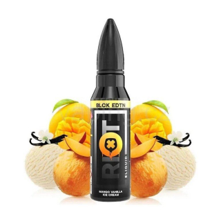 Riot Squad aroma BLCK EDTN S&V: Mango Vanilla Ice Cream (Mango s vanilkovou zmrzlinou) 10ml