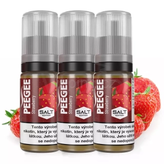 PeeGee SALT STRAWBERRY 10mg 3x10ml (jahoda)