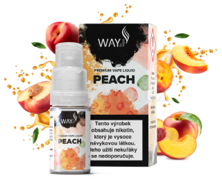 Way to Vape e-liquid PEACH (broskev) 10ml/3mg