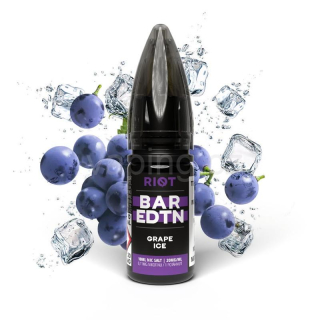 E-liquid Salt RIOT BAR EDTN s příchutí GRAPE ICE 10ml (ledové hroznové víno) 5mg